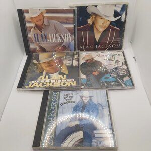 Alan Jackson Music Lot of 5 Audio CDs Cases in Good Condition